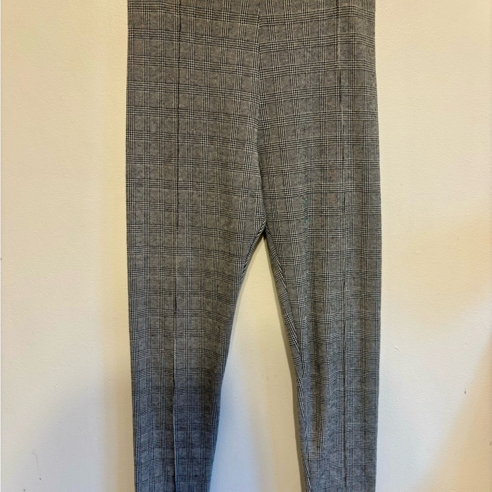 Zara Gray Plaid Pants